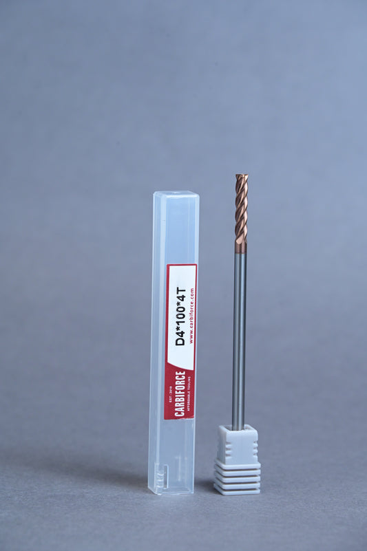 CARBIFORCE 4*100 4FLUTE FLAT  55HRC TiSiN COATED