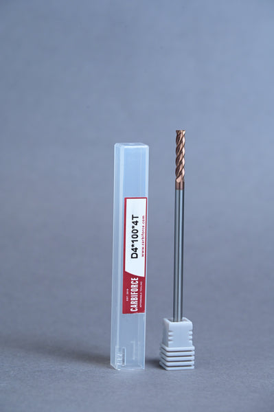 CARBIFORCE 4*100 4FLUTE FLAT  55HRC TiSiN COATED