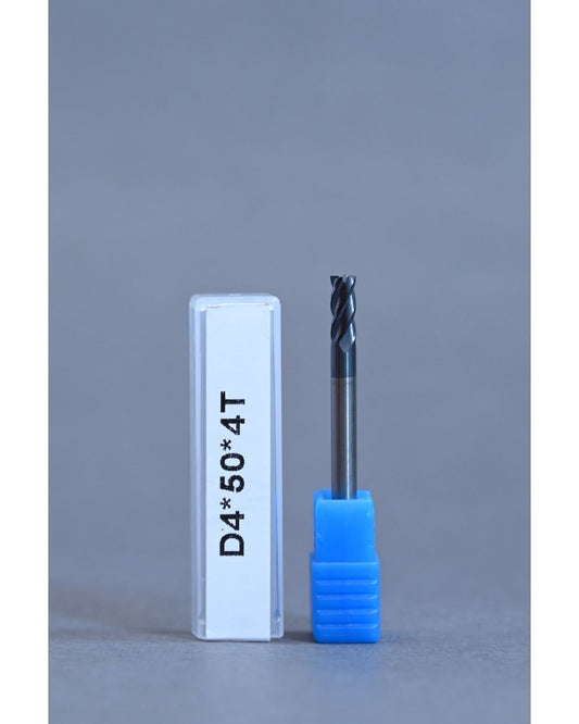 METALDUR 4*50 4FLUTE FLAT BLACK 55HRC ALTiAN COATED