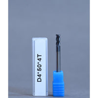 METALDUR 4*50 4FLUTE FLAT BLACK 55HRC ALTiAN COATED