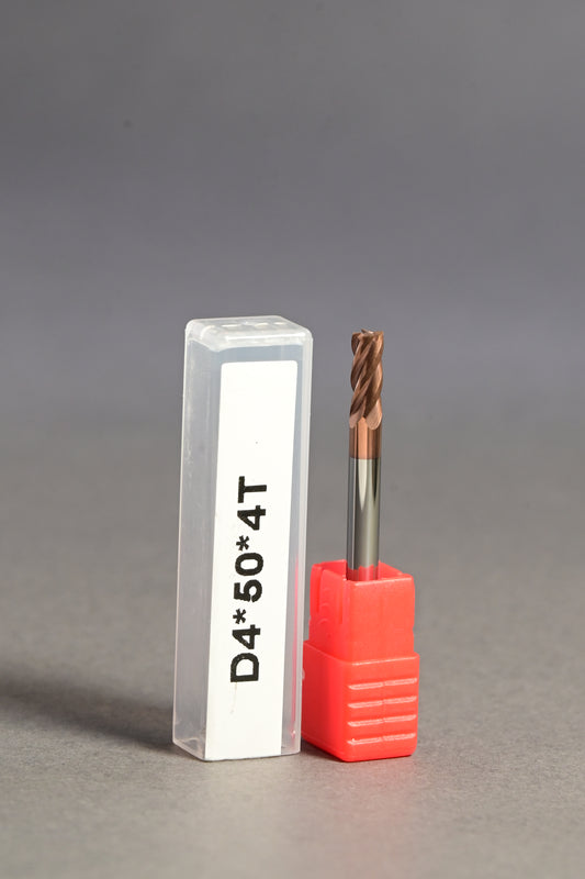 METALDUR 4*50 4FLUTE FLAT COPPER 55HRC TiCN COATED