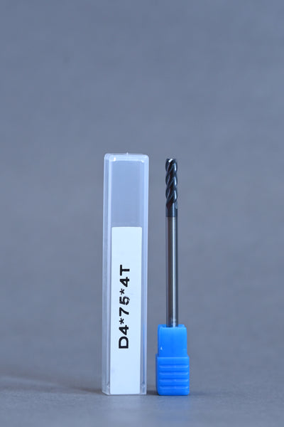 METALDUR 4*75 4FLUTE FLAT BLACK 55HRC ALTiAN COATED