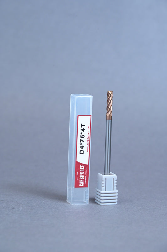 CARBIFORCE 4*75 4FLUTE FLAT  55HRC TiSiN COATED