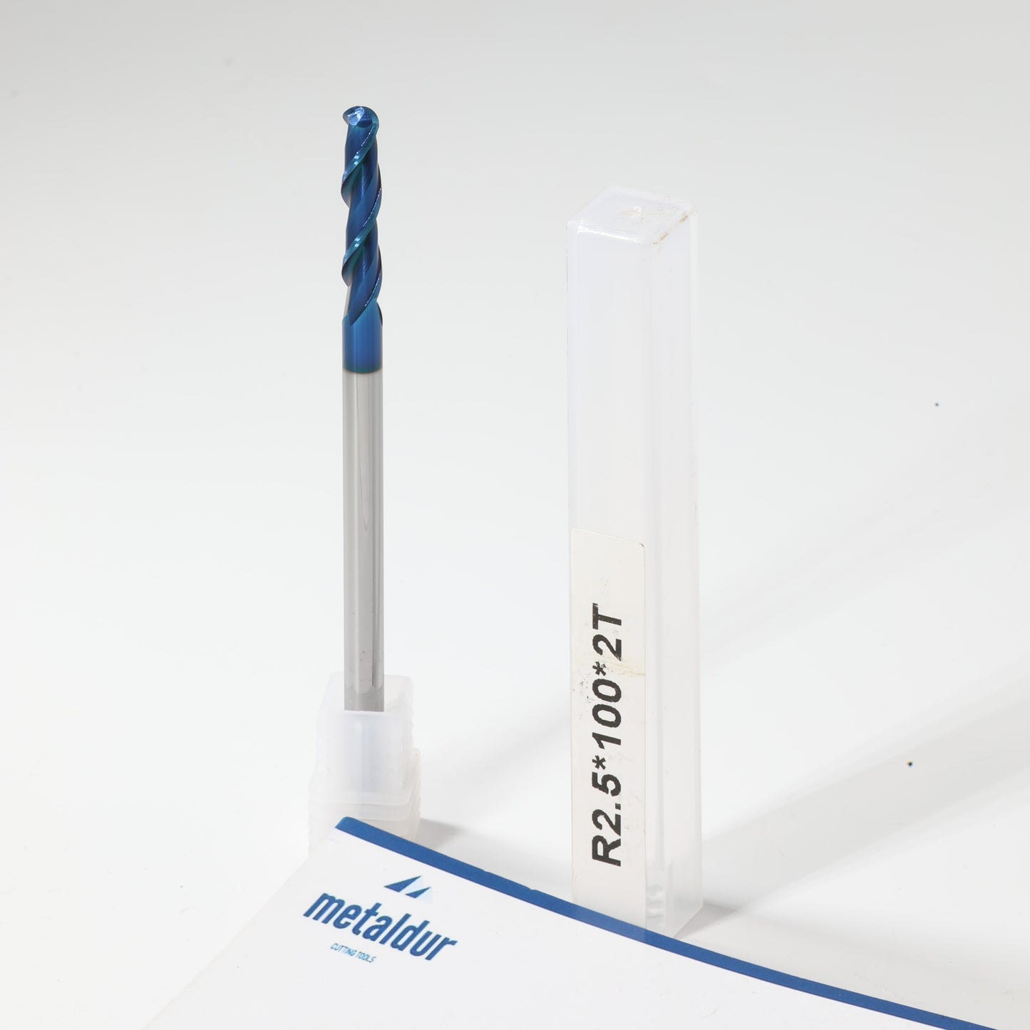 METALDUR 5*100 2FLUTE BALLNOSE BLUE 65HRC NANO COATED