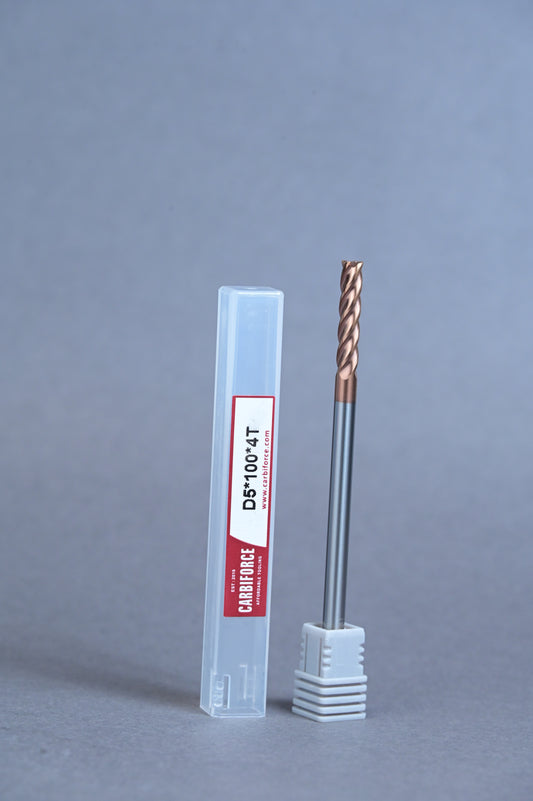 CARBIFORCE 5*100 4FLUTE FLAT  55HRC TiSiN COATED