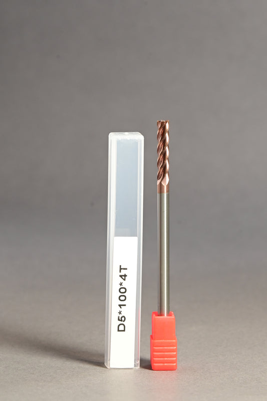 METALDUR 5*100 4FLUTE FLAT COPPER 55HRC TiCN COATED