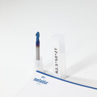 METALDUR 5*50 2FLUTE BALLNOSE BLUE 65HRC NANO COATED