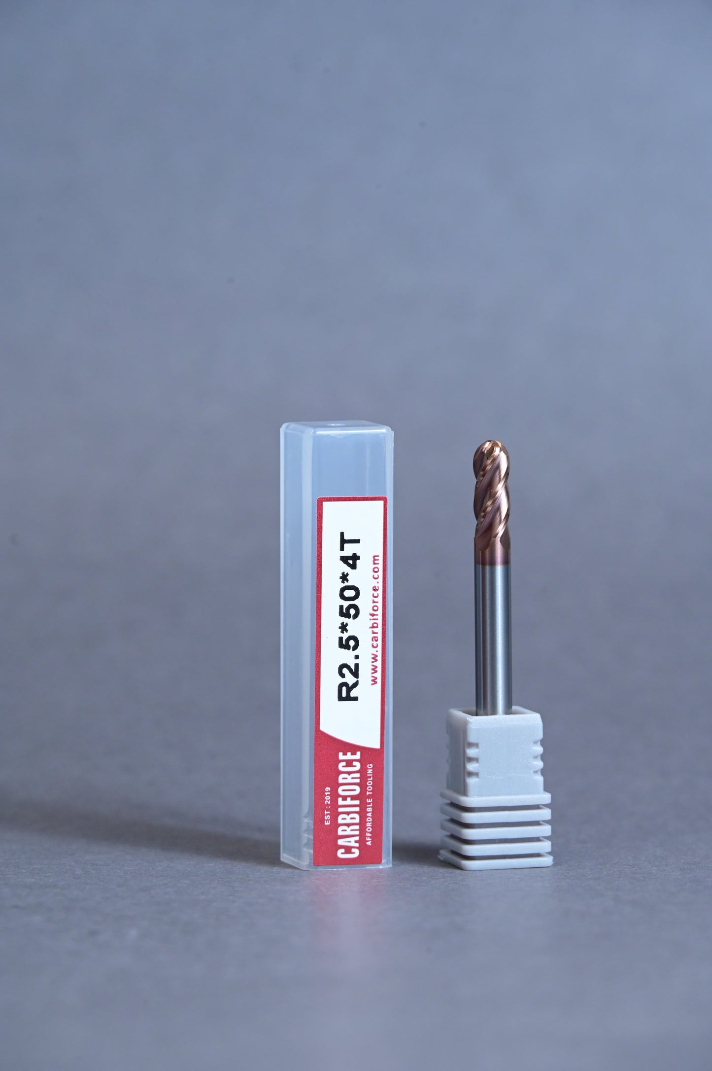 CARBIFORCE 5*50 4FLUTE BALLNOSE  55HRC TiSiN COATED