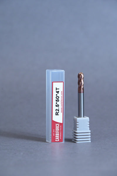 CARBIFORCE 5*50 4FLUTE BALLNOSE  55HRC TiSiN COATED