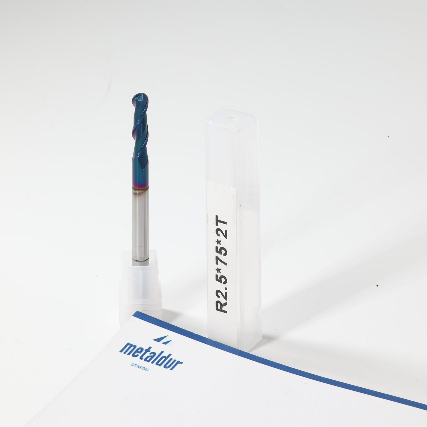 METALDUR 5*75 2FLUTE BALLNOSE BLUE 65HRC NANO COATED