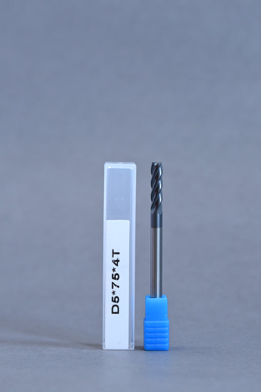 METALDUR 5*75 4FLUTE FLAT BLACK 55HRC ALTiAN COATED