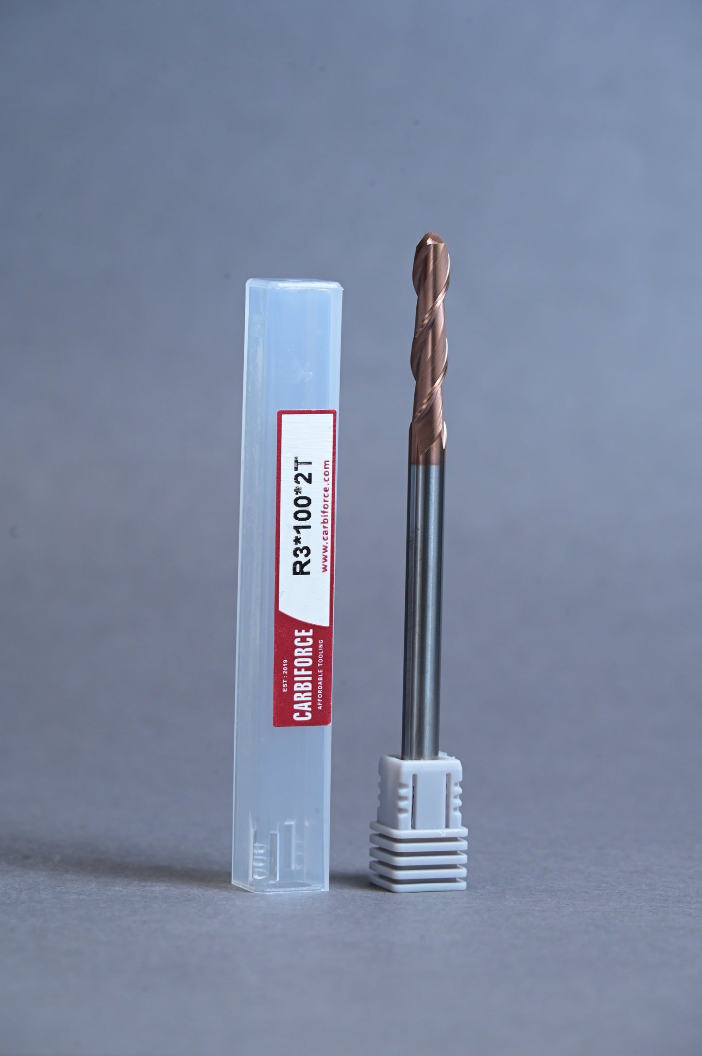 CARBIFORCE 6*100 2FLUTE BALLNOSE  55HRC TiSiN COATED