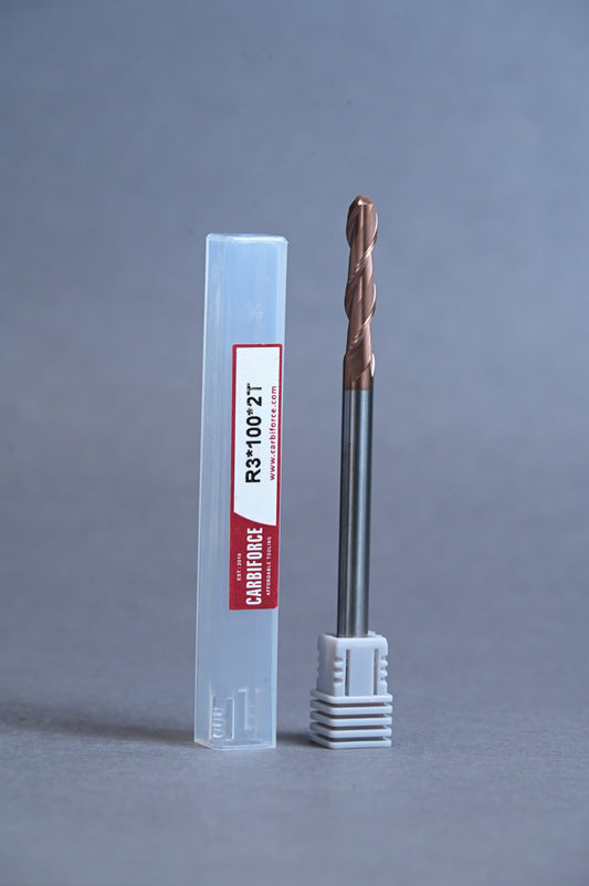 CARBIFORCE 6*100 2FLUTE BALLNOSE  55HRC TiSiN COATED