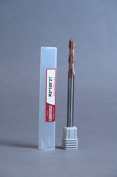 CARBIFORCE 6*100 2FLUTE BALLNOSE  55HRC TiSiN COATED