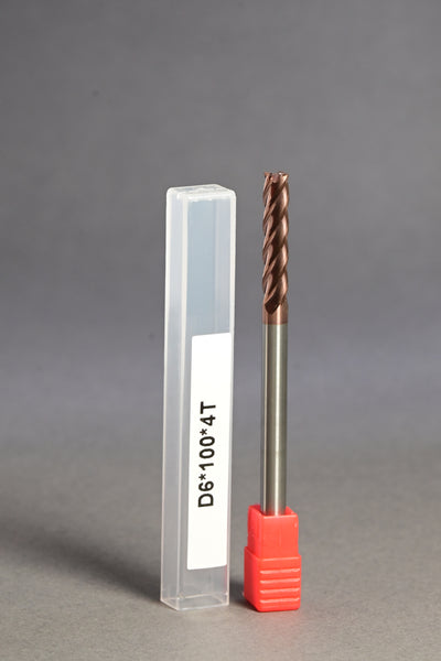 METALDUR 6*100 4FLUTE FLAT COPPER 55HRC TiCN COATED