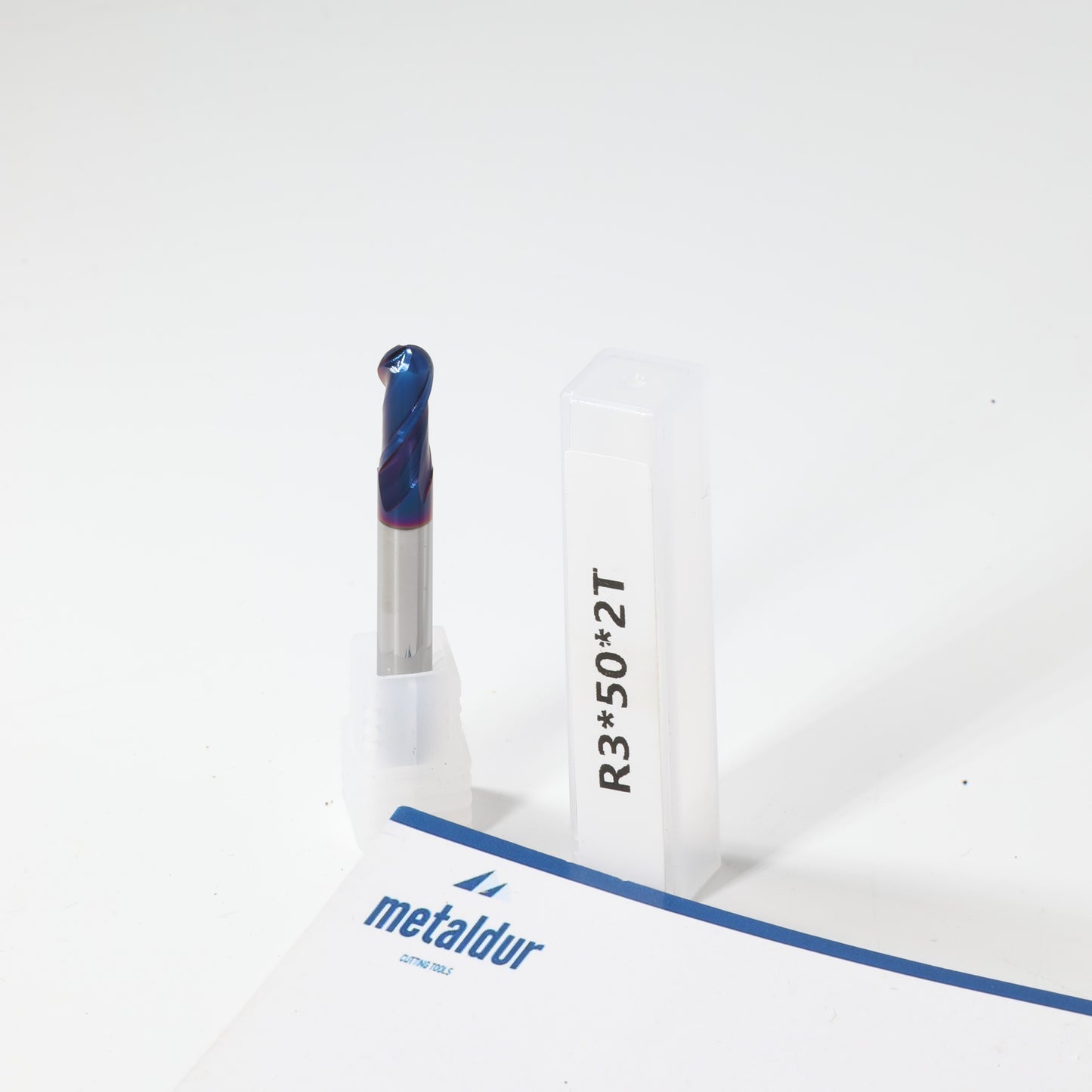 METALDUR 6*50 2FLUTE BALLNOSE BLUE 65HRC NANO COATED