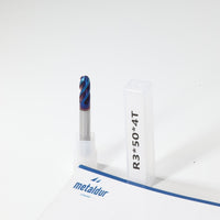 METALDUR 6*50 4FLUTE BALLNOSE BLUE 65HRC NANO COATED