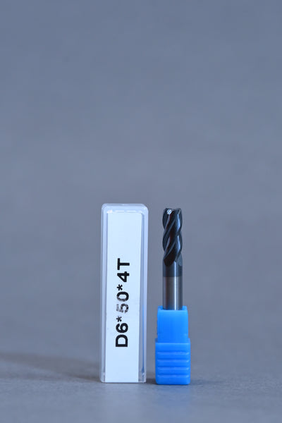 METALDUR 6*50 4FLUTE FLAT BLACK 55HRC ALTiAN COATED
