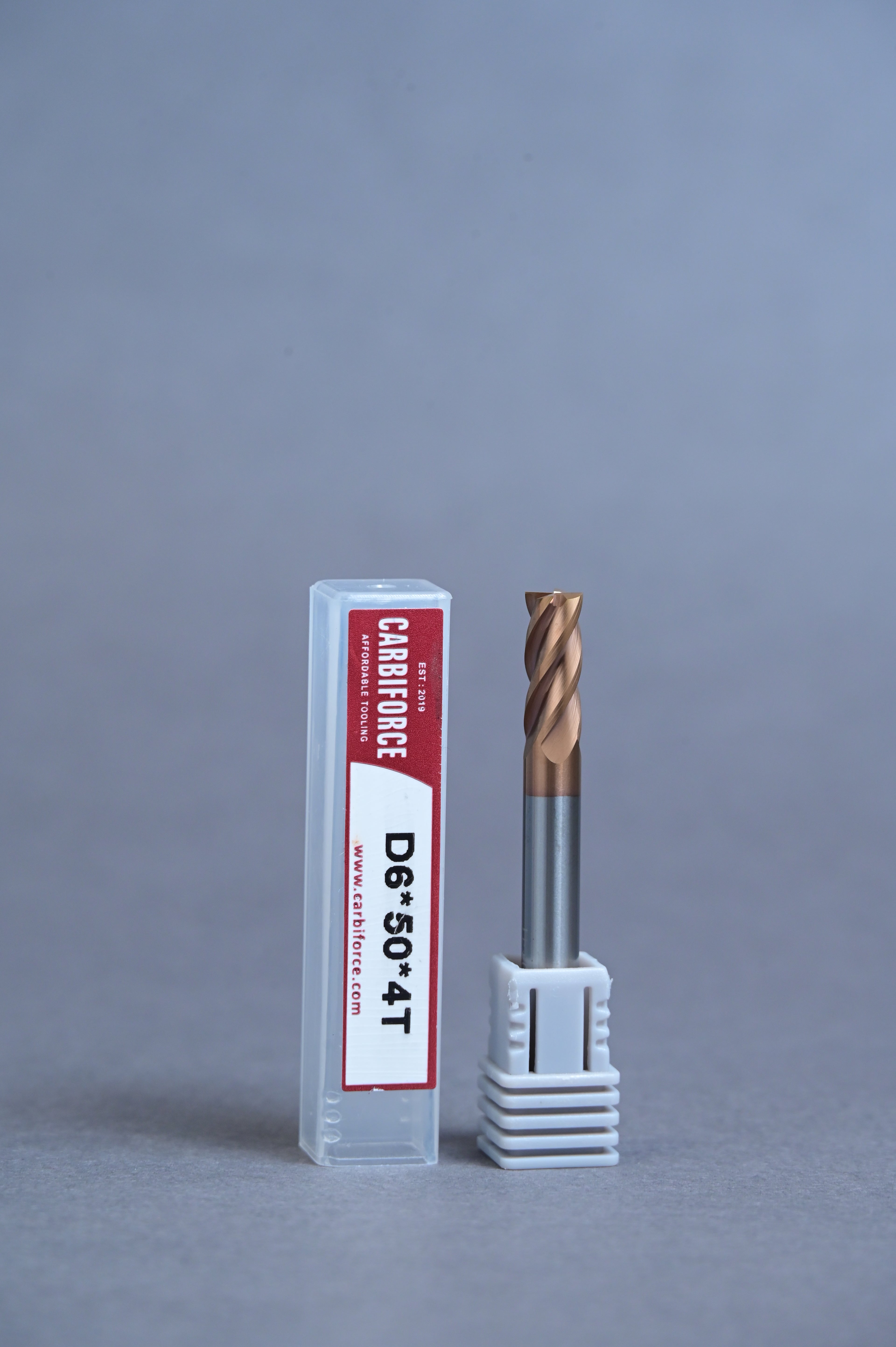 CARBIFORCE 6*50 4FLUTE FLAT  55HRC TiSiN COATED