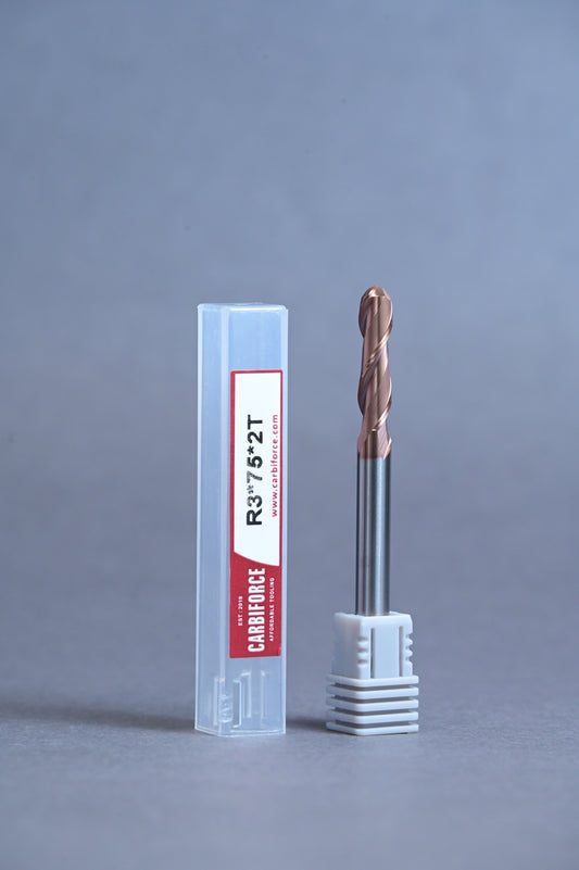 CARBIFORCE 6*75 2FLUTE BALLNOSE  55HRC TiSiN COATED
