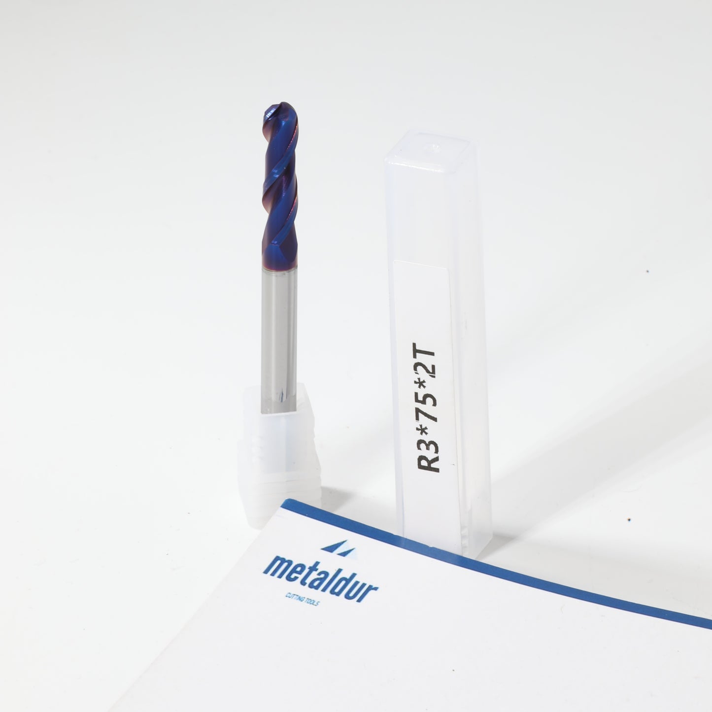 METALDUR 6*75 2FLUTE BALLNOSE BLUE 65HRC NANO COATED