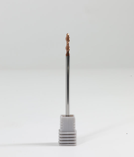 METALDUR 5*75 2FLUTE BALLNOSE COPPER 55HRC TiCN COATED