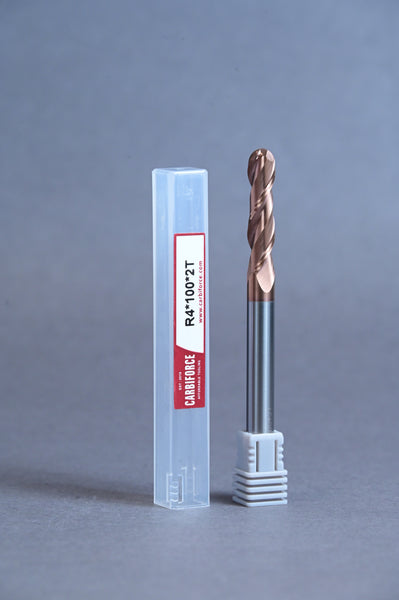 CARBIFORCE 8*100 2FLUTE BALLNOSE  55HRC TiSiN COATED