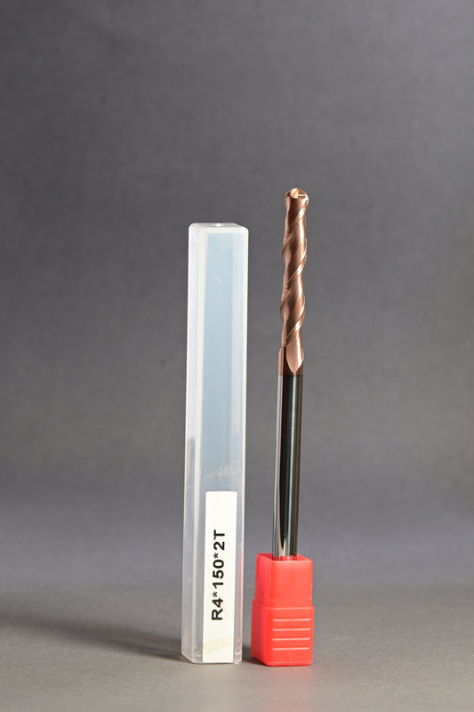METALDUR 8*150 2FLUTE BALLNOSE COPPER 55HRC TiCN COATED