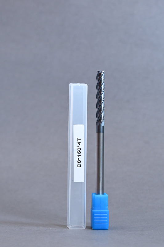 METALDUR 8*150 4FLUTE FLAT BLACK 55HRC ALTiAN COATED