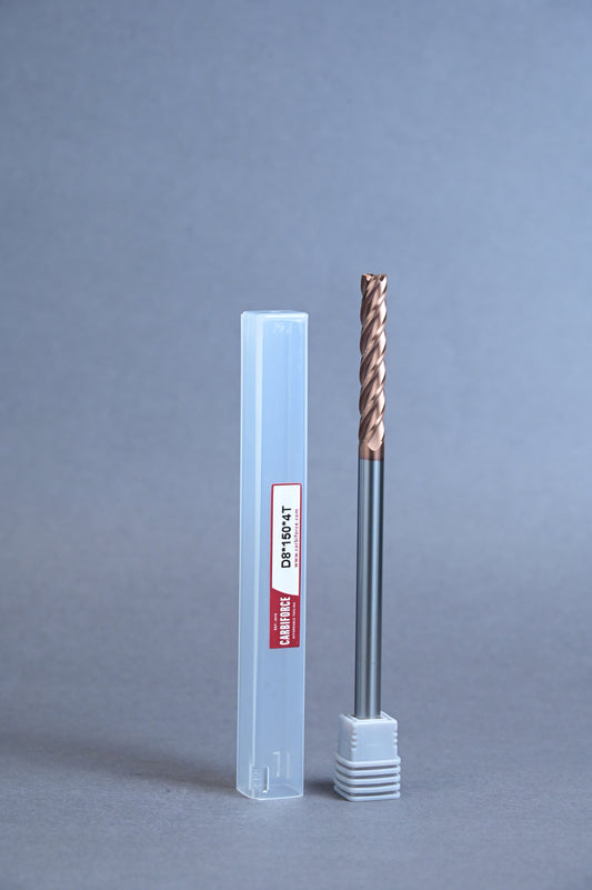 CARBIFORCE 8*150 4FLUTE FLAT  55HRC TiSiN COATED