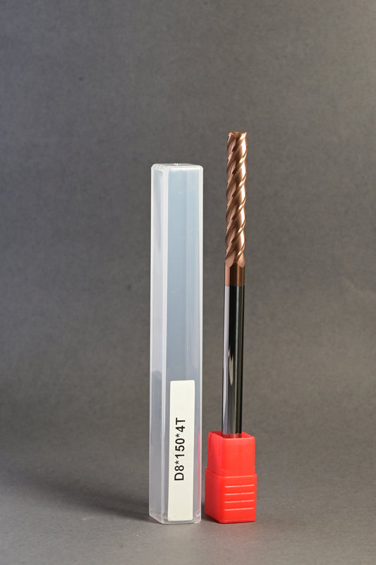 METALDUR 8*150 4FLUTE FLAT COPPER 55HRC TiCN COATED