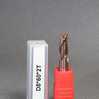 METALDUR 8*60 2FLUTE FLAT COPPER 55HRC TiCN COATED