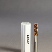 METALDUR R1 8*60 4FLUTE FLAT COPPER 55HRC TiCN COATED