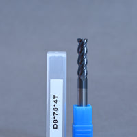 METALDUR 8*75 4FLUTE FLAT BLACK 55HRC ALTiAN COATED