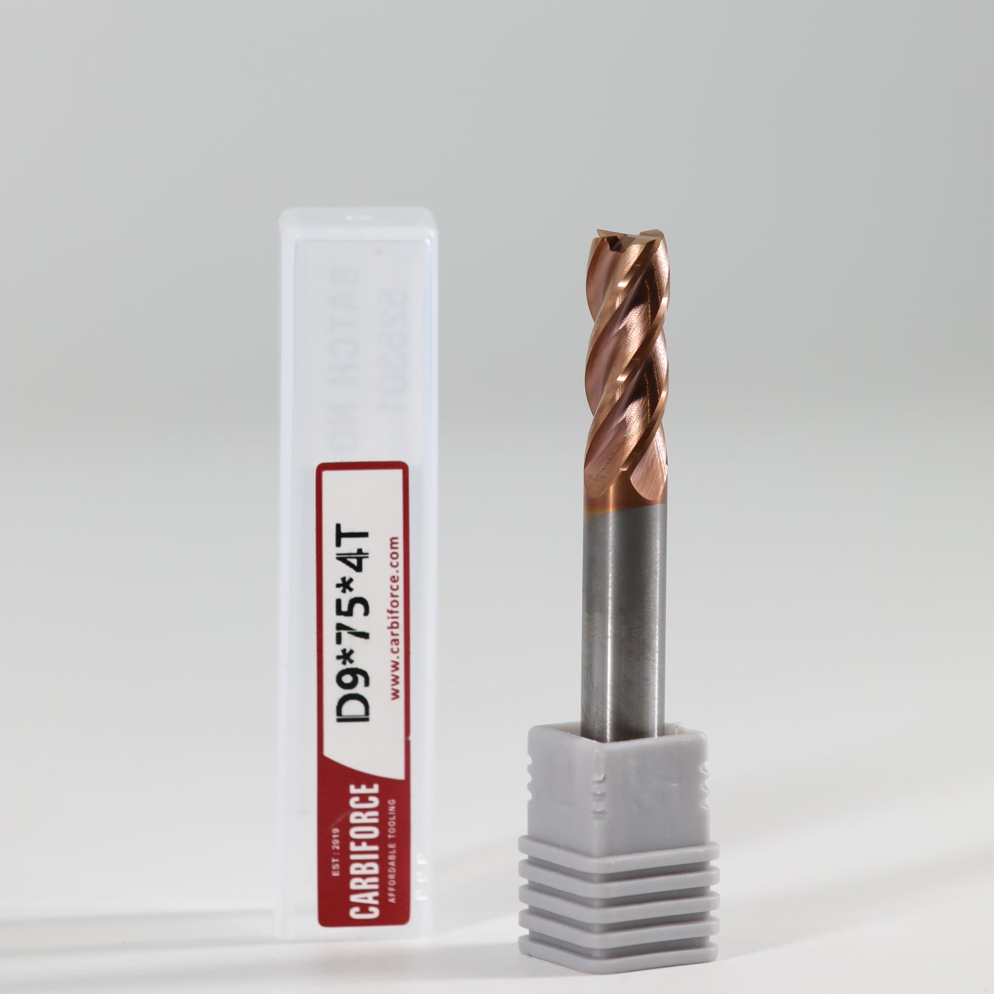 CARBIFORCE 9*75 4FLUTE FLAT 55HRC TiSiN COATED