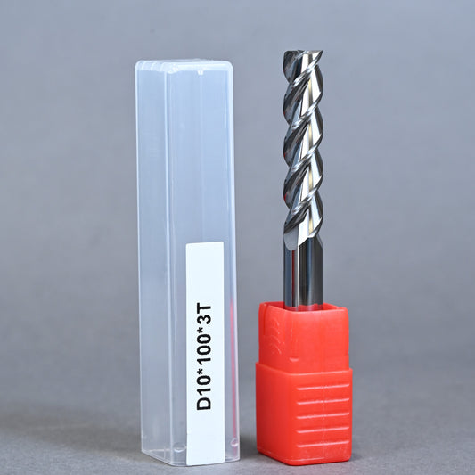 METALDUR AL 10*100 3FLUTE FLAT UNCOATED 55HRC