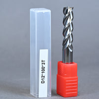 METALDUR AL 12*100 3FLUTE FLAT UNCOATED 55HRC