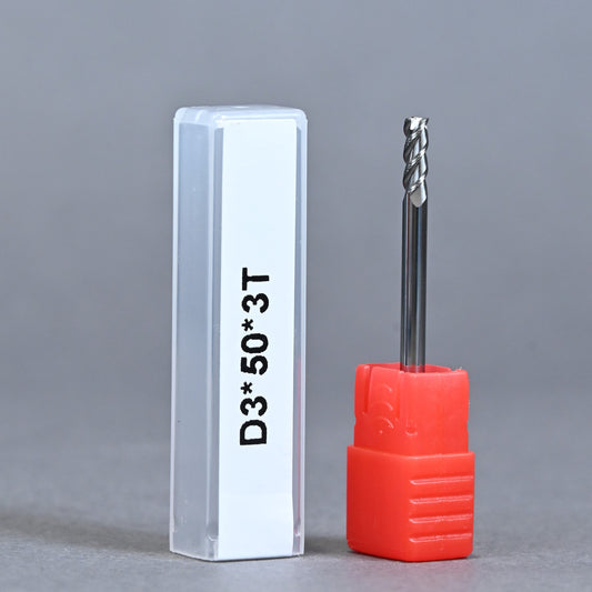 METALDUR AL 3*50 3FLUTE FLAT UNCOATED 55HRC