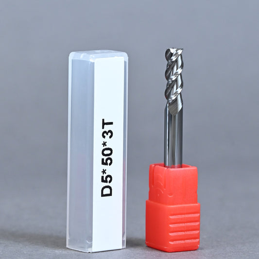 METALDUR AL 5*50 3FLUTE FLAT UNCOATED 55HRC