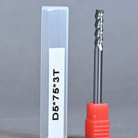 METALDUR AL 5*75 3FLUTE FLAT UNCOATED 55HRC