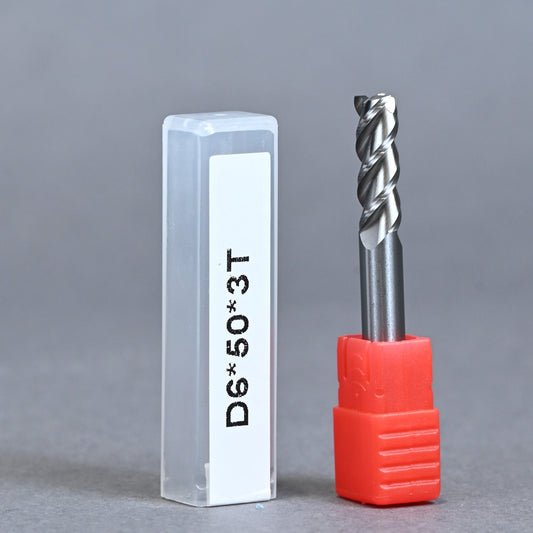METALDUR AL 6*50 3FLUTE FLAT UNCOATED 55HRC