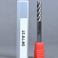 METALDUR AL 6*75 3FLUTE FLAT UNCOATED 55HRC