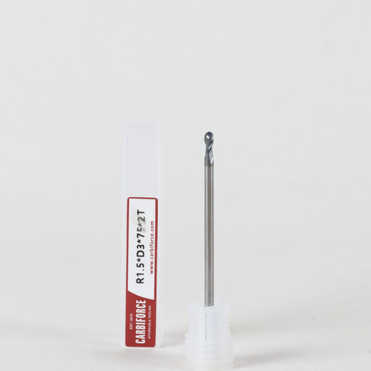 CARBIFORCE 3X75 2FLUTE BALLNOSE CT600