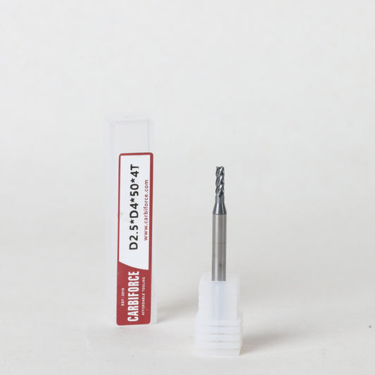 CARBIFORCE 2.5X50 4FLUTE FLAT CT600
