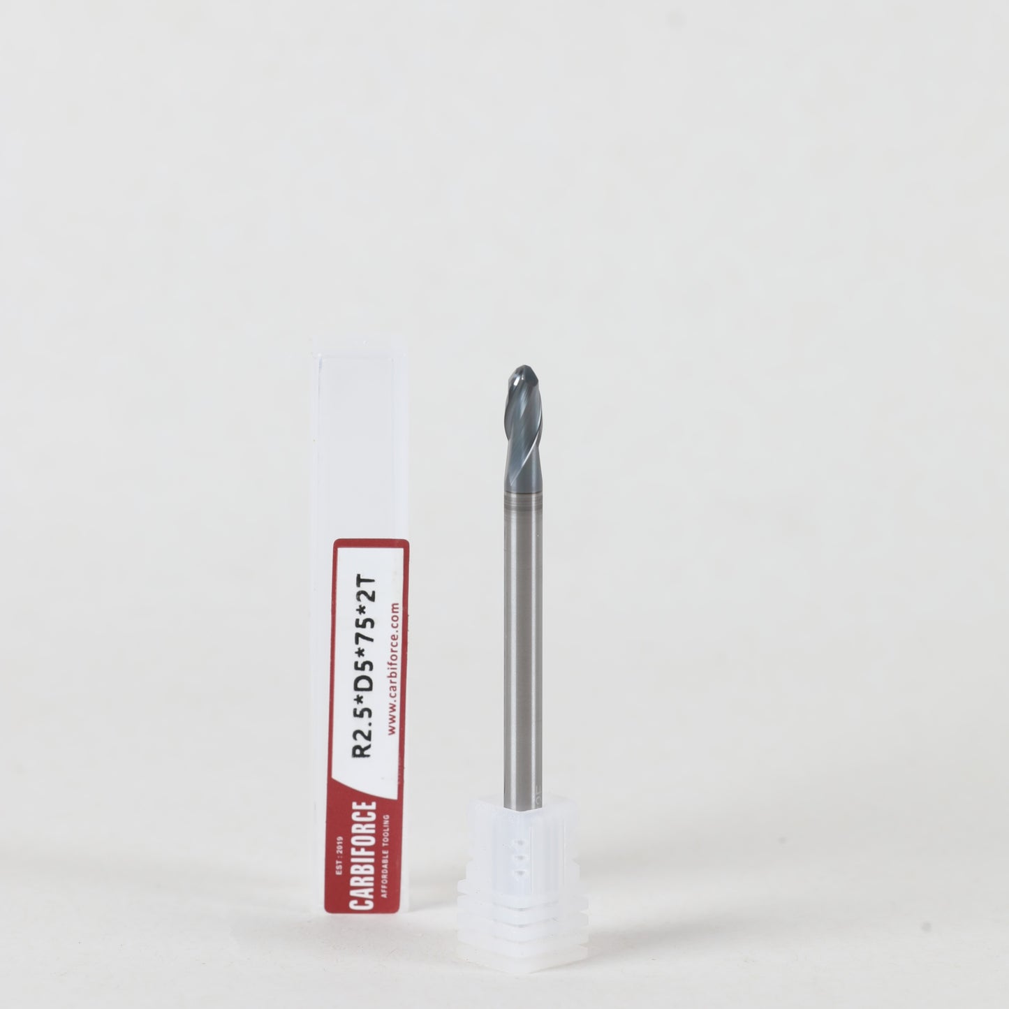 CARBIFORCE 5X75 2FLUTE BALLNOSE CT600
