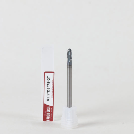 CARBIFORCE 5X75 2FLUTE BALLNOSE CT600