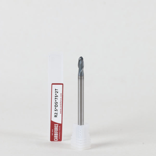 CARBIFORCE 5X75 2FLUTE BALLNOSE CT600