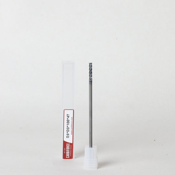 CARBIFORCE 3X100 4FLUTE FLAT CT600