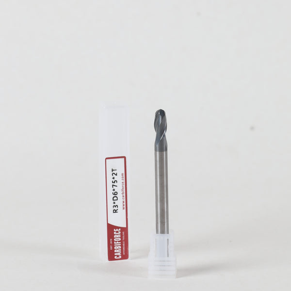 CARBIFORCE 6X75 2FLUTE BALLNOSE CT600