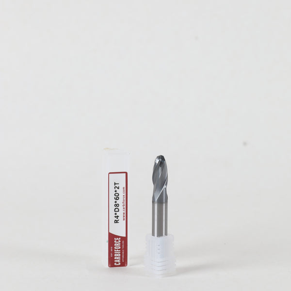 CARBIFORCE 8X60 2FLUTE BALLNOSE CT600